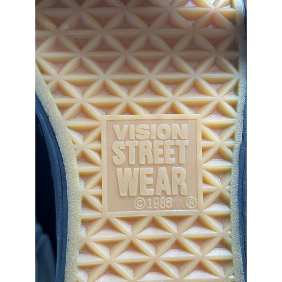 NIB Vision Street Wear Men's US 10 Suede Hi Top Retro BLACK BIG PATCH! 1986-1988 - Picture 6 of 13